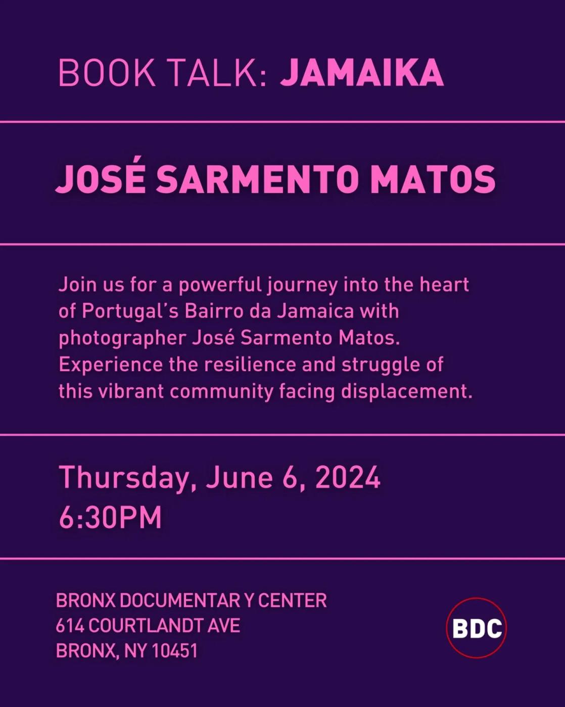 JAMAIKA Book launch at Bronx Documentary Center