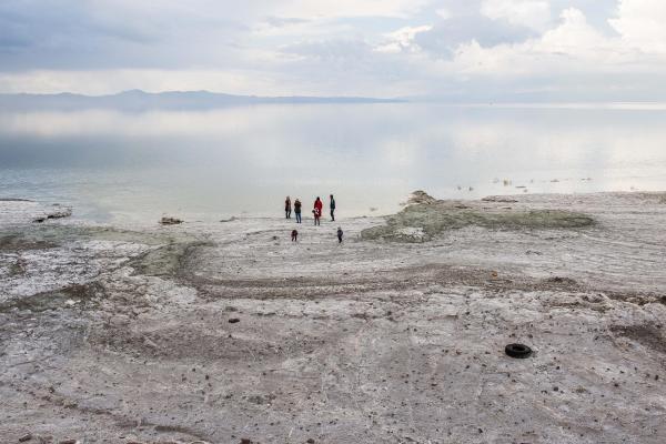 The Eyes of Earth - People came to visit lake Urmia and to take pictures from what remains of it. Lake Urmia is...