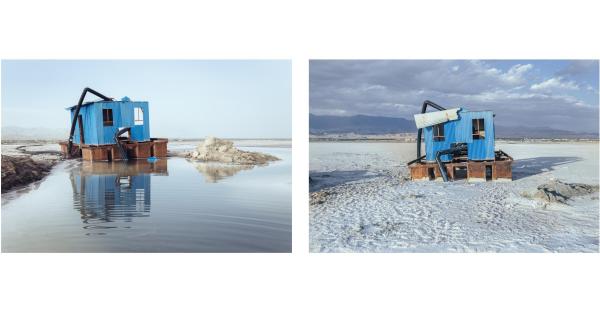 The Eyes of Earth -            [  Left]:  Sharafkhaneh port-Lake Urmia &nbsp;2017       [Right]:  Sharafkhaneh...