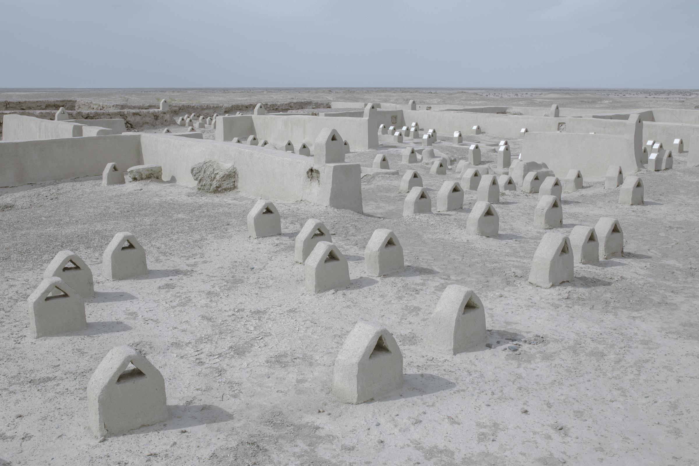 IN THE DESERT OF WETLANDS -   Cemetery of the Burnt City, known as Shahr-e Sukhteh in...