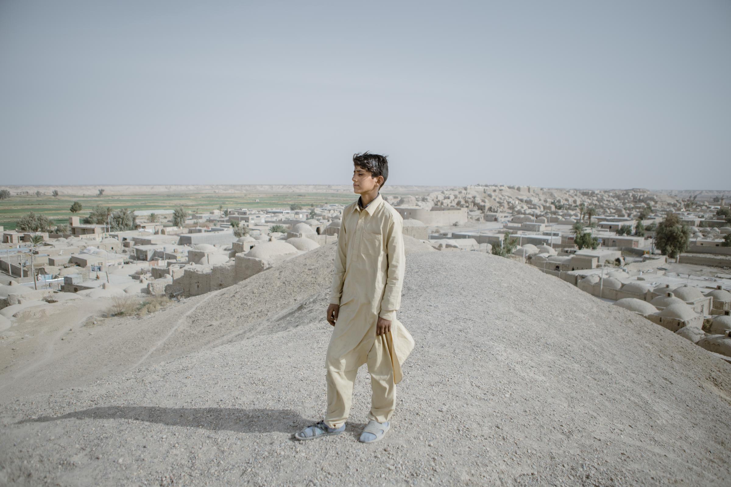 IN THE DESERT OF WETLANDS -  Ahmad, 14, lives in Ghaleh-Now village. The village is...
