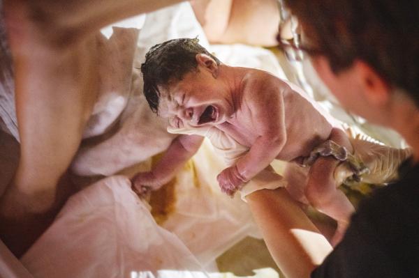 Image from MATERNITY - Astrid was born at 2:40 am. She had the umbilical cord...