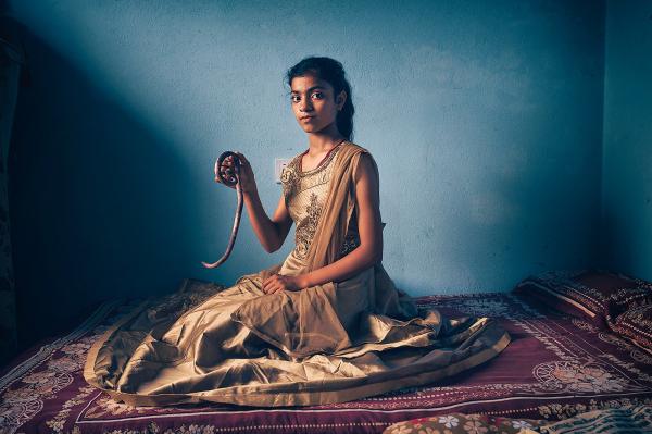Image from PORTRAITS - Harshita Sah, 12 years old.During the last big flooding...