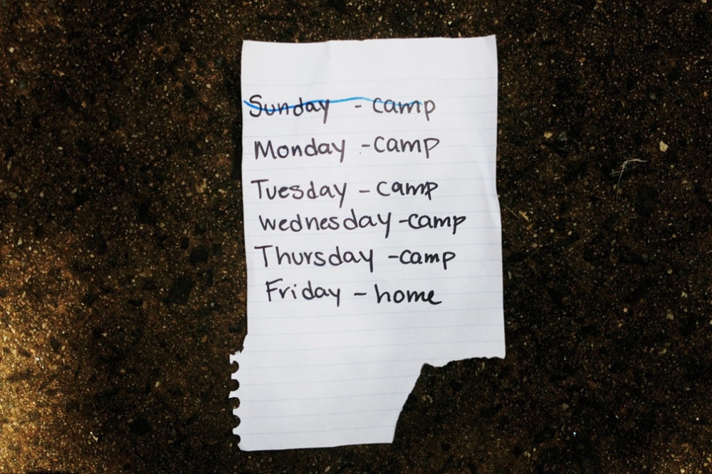 A week at Camp Lakey Gap. Every... to help them navigate the day.