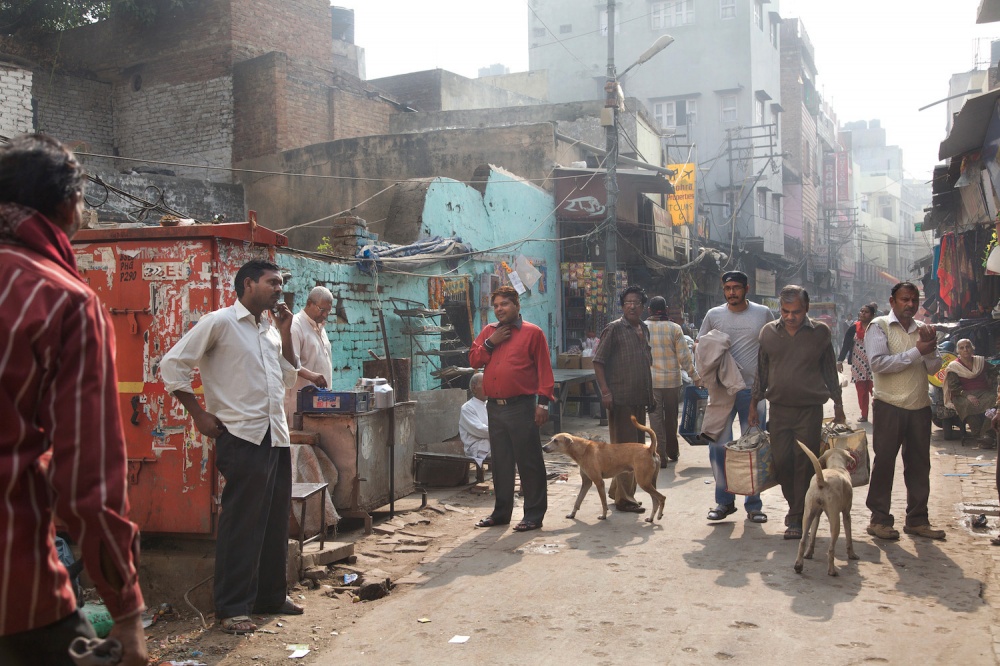 New Delhi. Streets around the Love Commandosâ€™ shelter.
