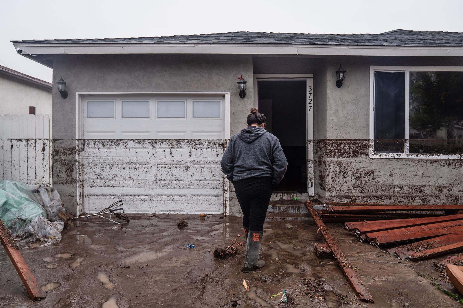 Image from United States - Celene Pulido’s home was flooded in San Diego,...