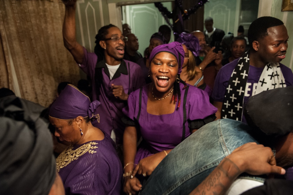 Vodou Brooklyn: Gede -  Vodou practitioners sing special songs to the Spirit...