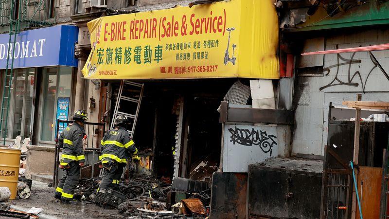 Fire that killed 4 at NYC e-bike store was caused by lithium ion batteries, fire commissioner says | CNN