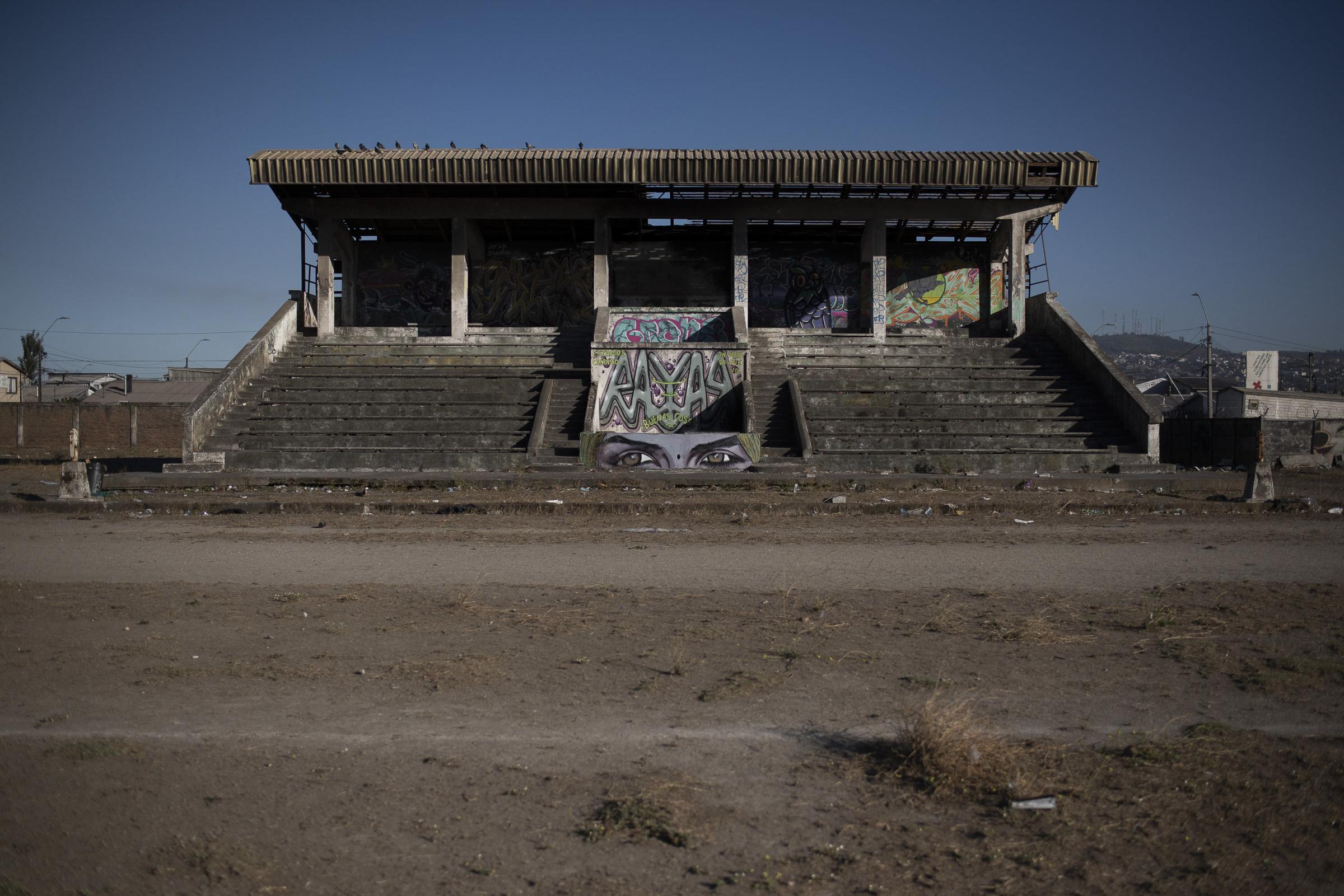 VII ACADEMY - VII Foundation - Former galleries of the local soccer stadium in...