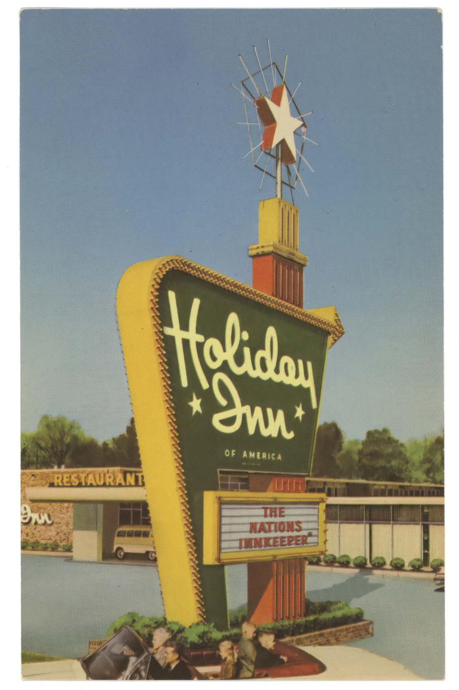 A Holiday Inn motel postcard on...Avenue. Denver, Colorado. 2018.