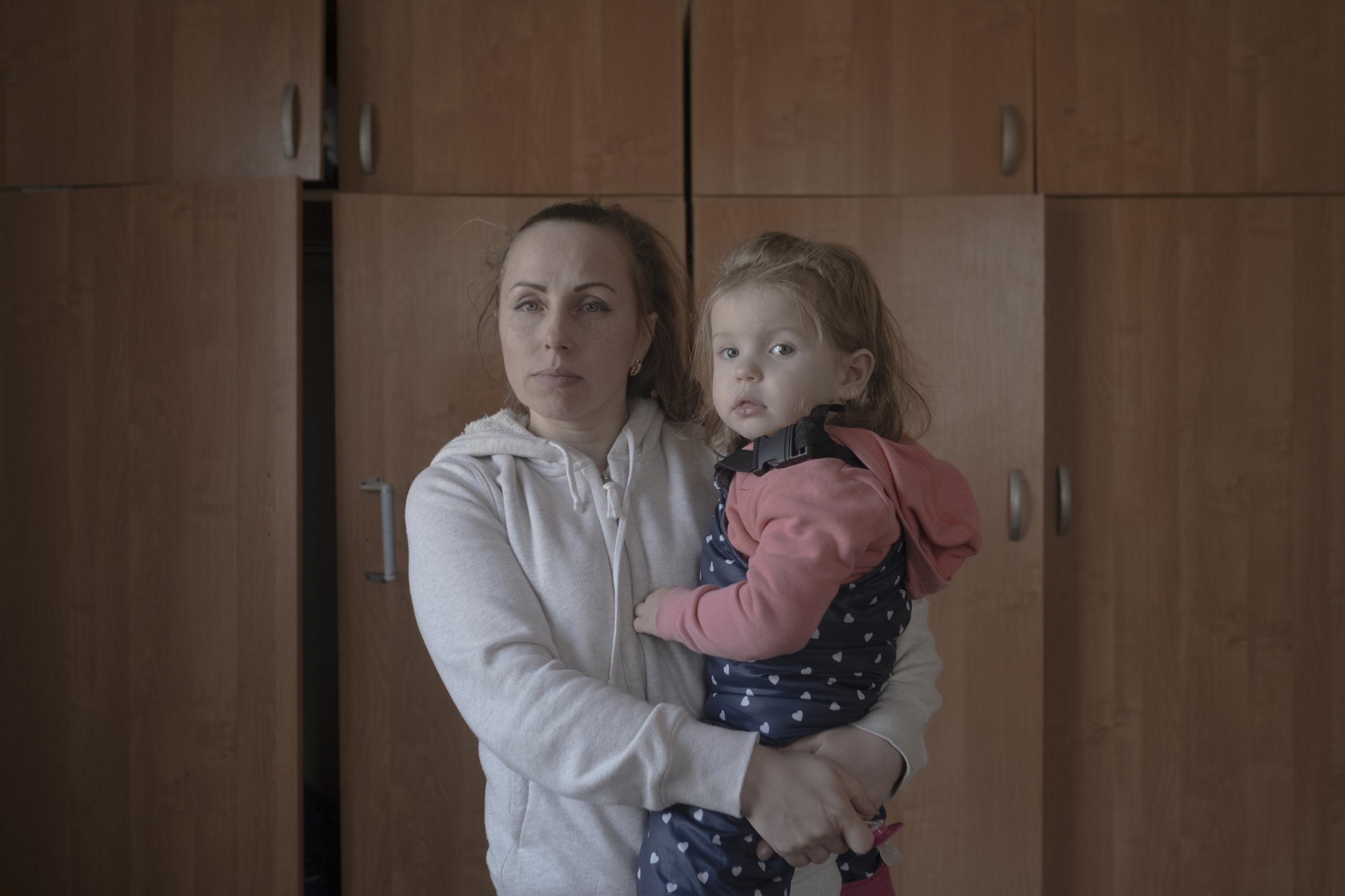 Migration crisis in Moldova - Julia (34) with her sister and children, Uman, Kharkiv...