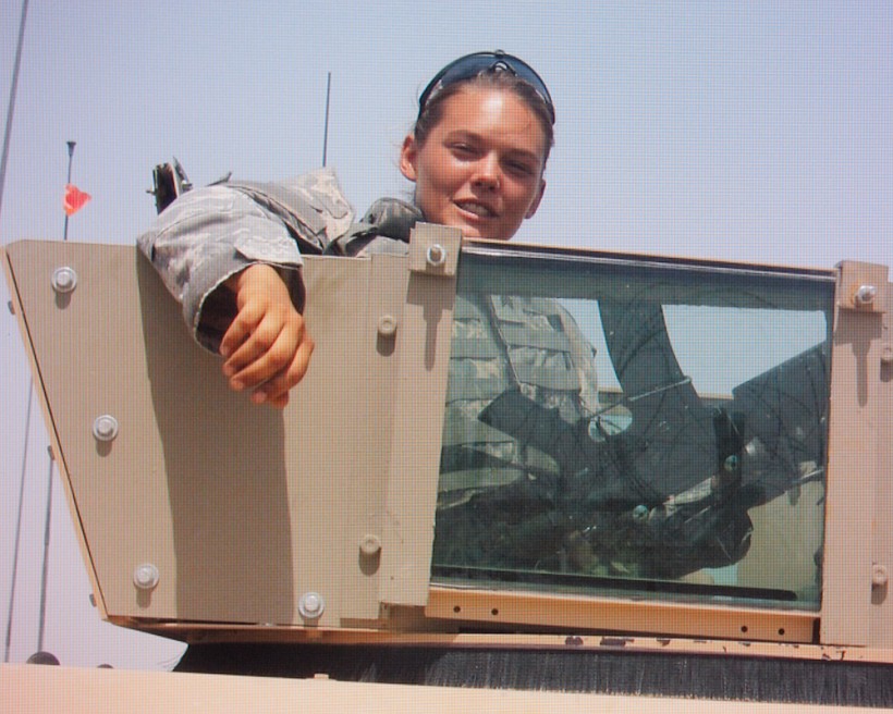 In turret, unknown location, Iraq, 2006