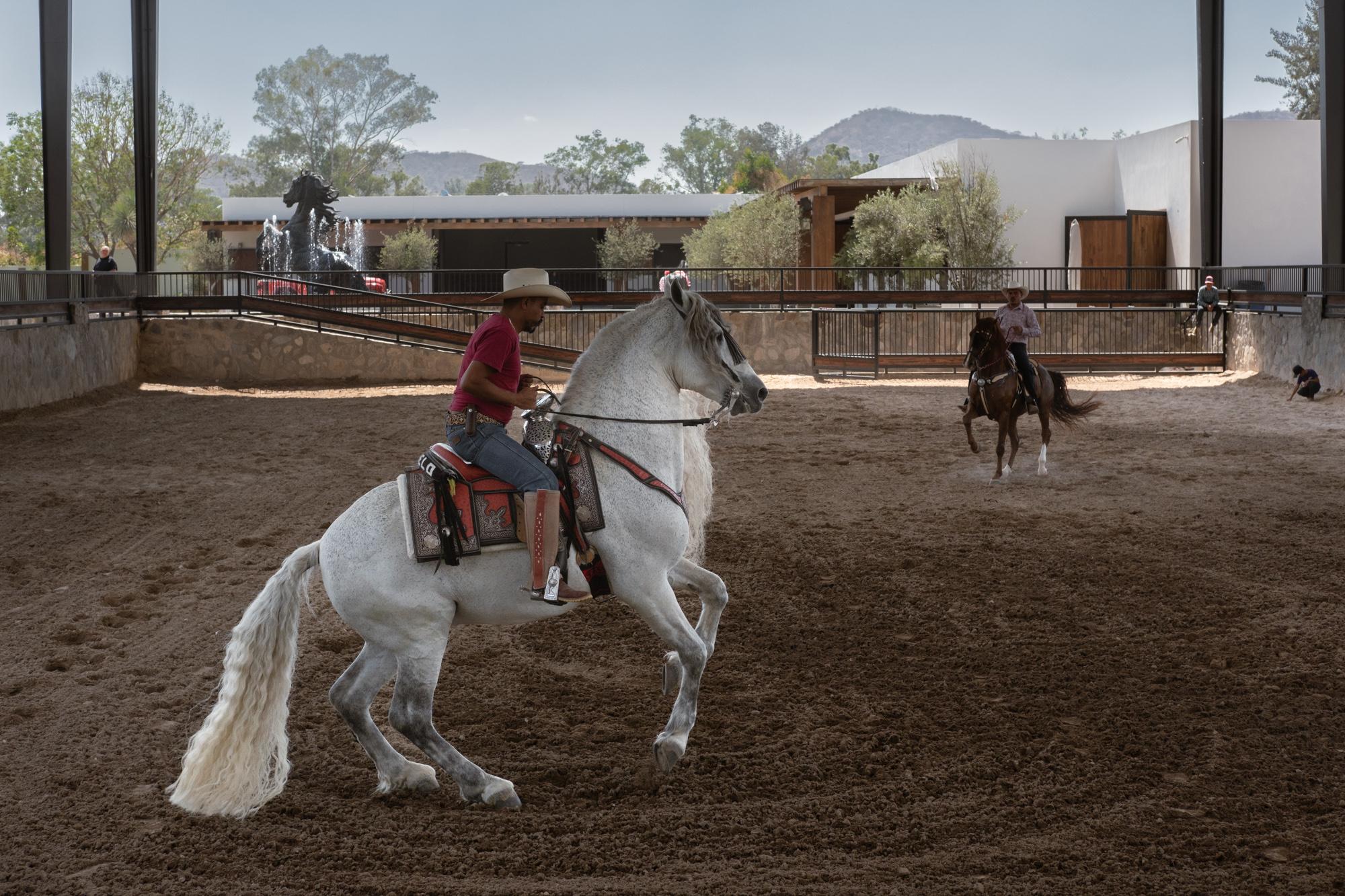Homecoming - ESPN - View of Álvarez's ranch stables while the...