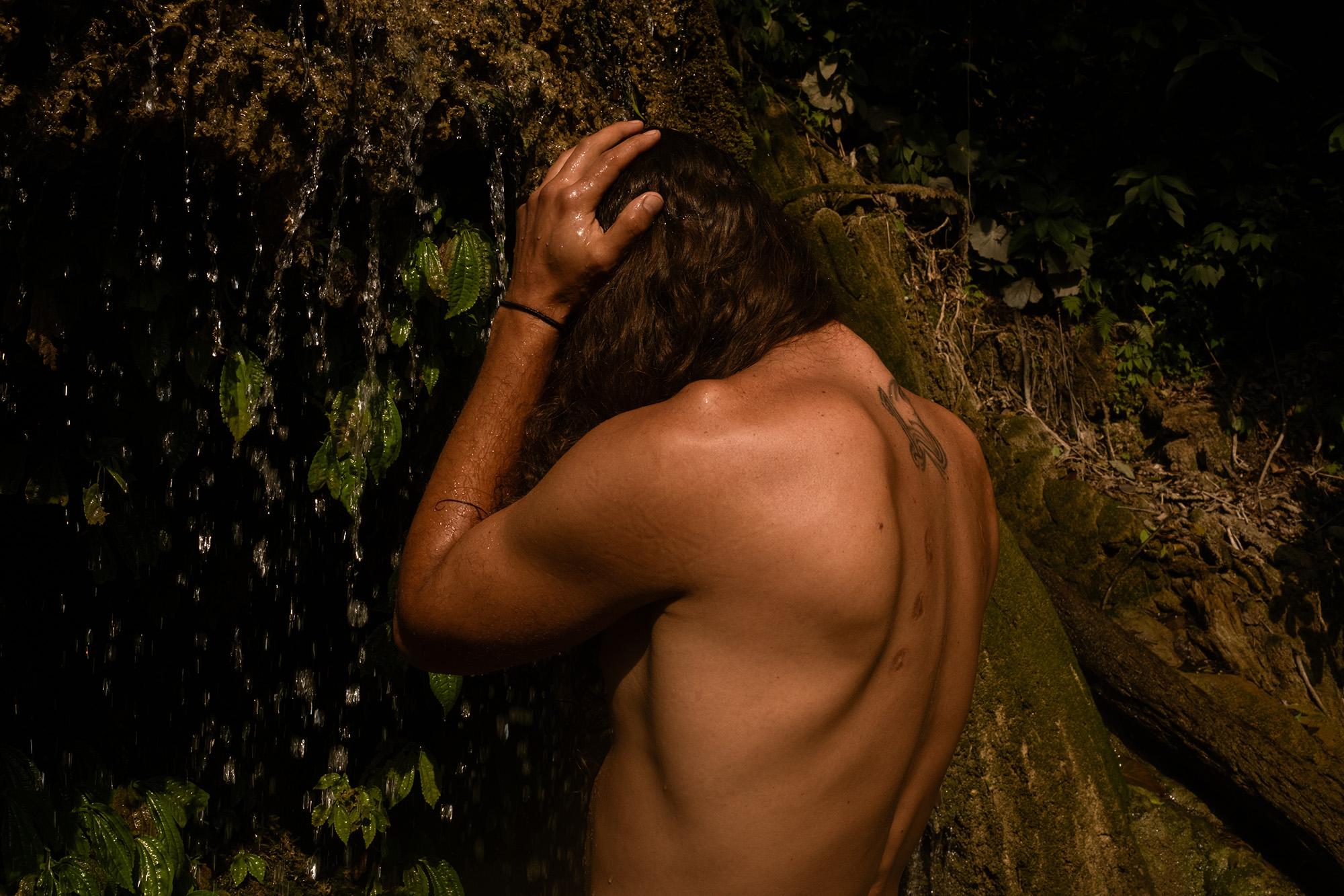 LA TIMES: Mexico may legalize magic mushrooms. Will this traditional medicine lose its meaning? - Oscar O'Farrill takes a moment to pray and reflect in front of the waterfall.  