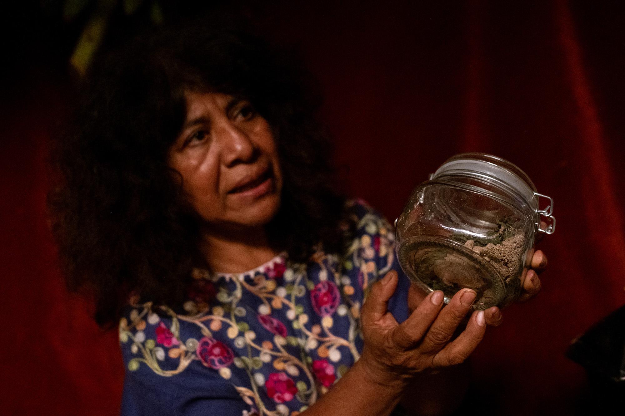 LA TIMES: Mexico may legalize magic mushrooms. Will this traditional medicine lose its meaning? - Alejandrina Pedro Castañeda carefully shows us the mushroom powder konwn was...