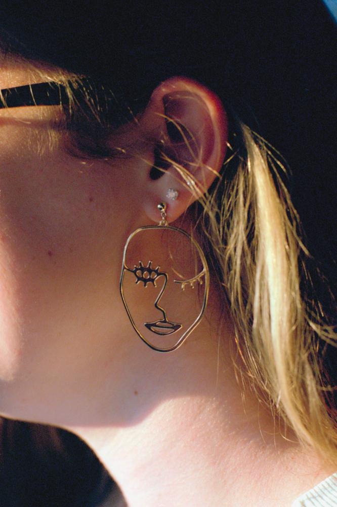 Erin&#39;s earrings, Los Angeles, CA, September 2021
