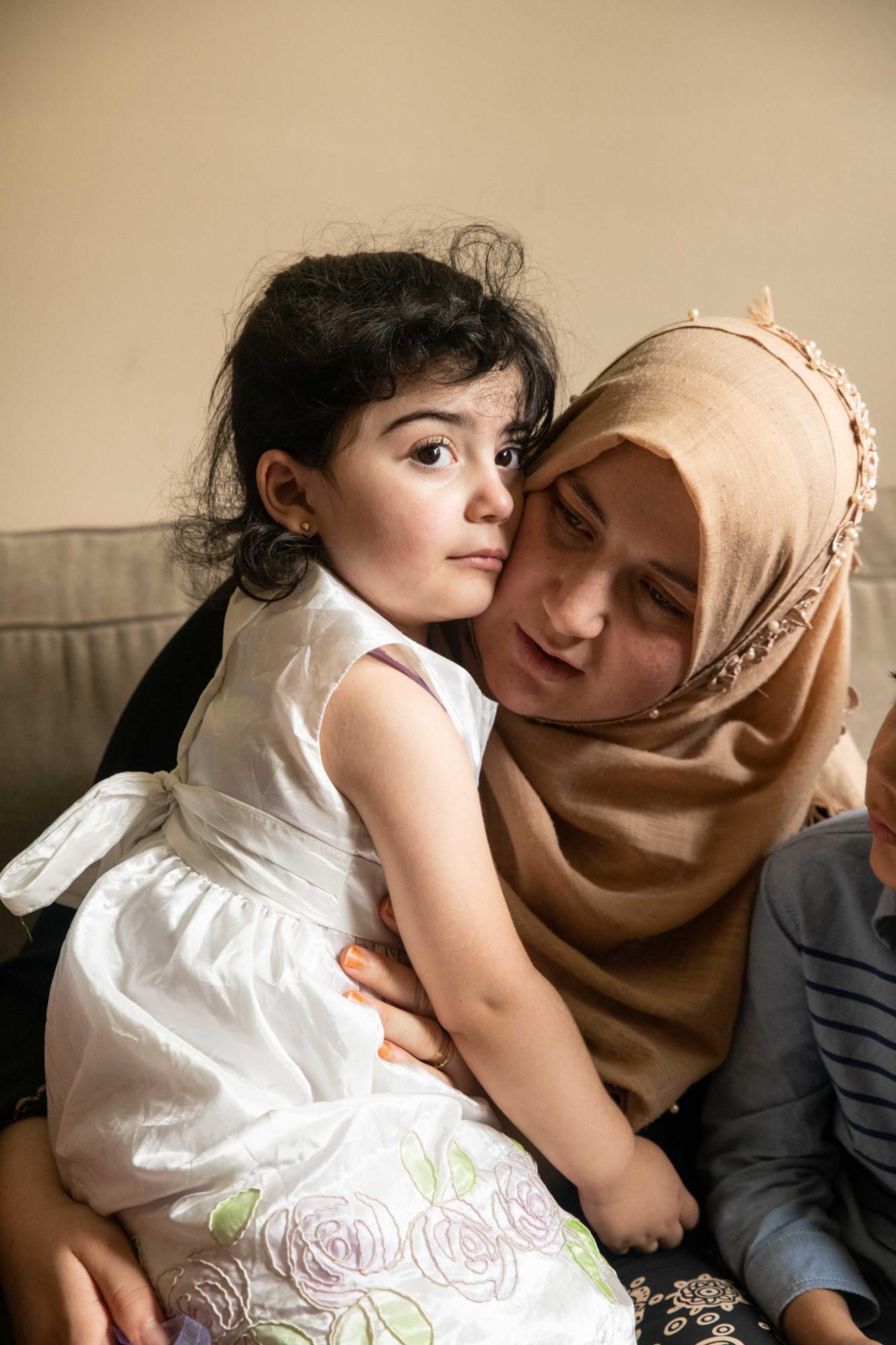 Portraits - Ritaj with her mother Fedaa in their Syracuse home. Ben...