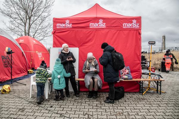 Przemsyl - Milan - From Milan to refugee centers in Poland on the border with Ukraine - Medika. Polish-Ukrainian border