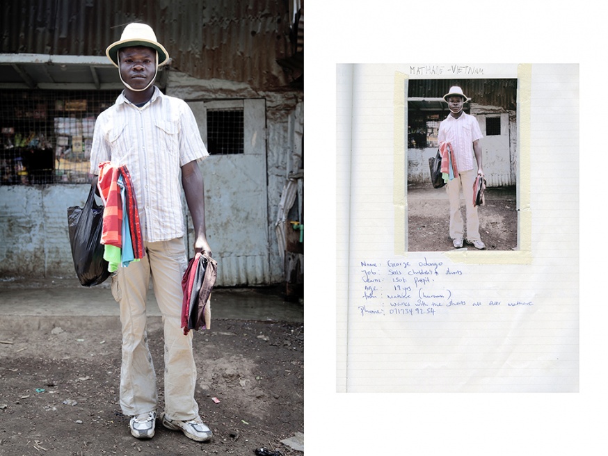 George Odongo, 19 years old, se...Nairobi. He made 150 KS per day