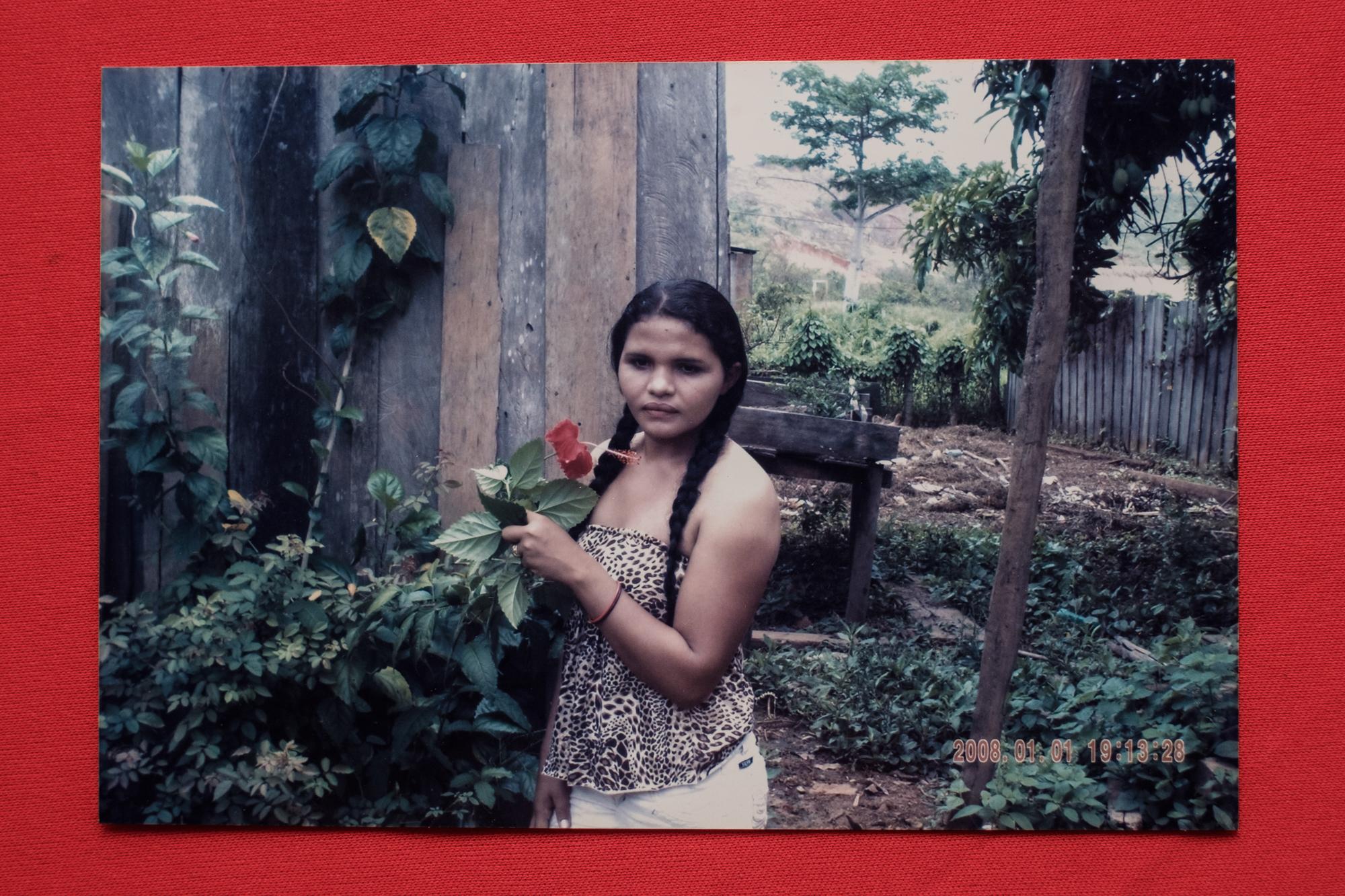 Belo Sun - A young Idangleia Pereira photographed at home around...