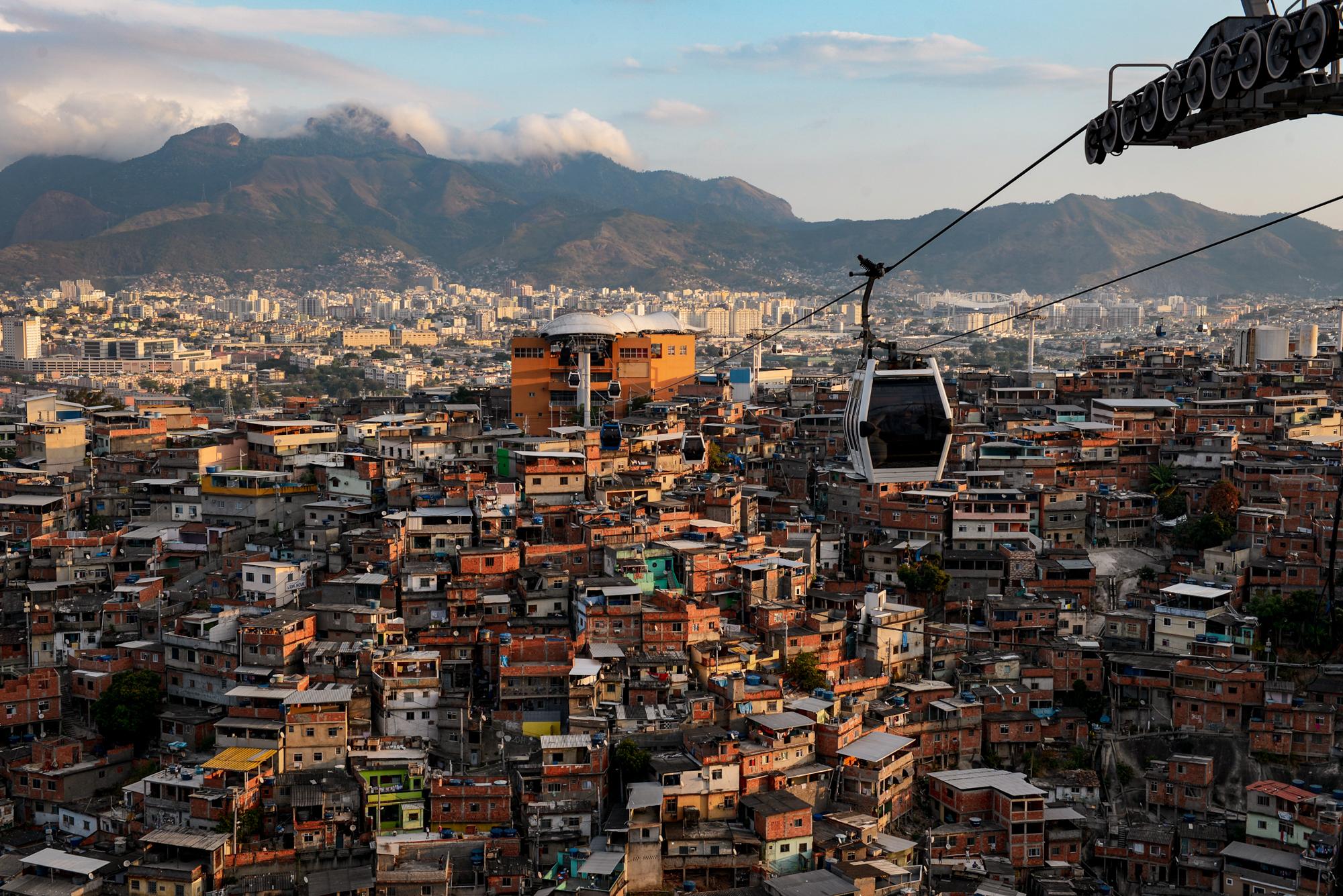 Beautiful and Broken - RIO DE JANEIRO, Brazil -- Complex do Alemão favela in Rio...