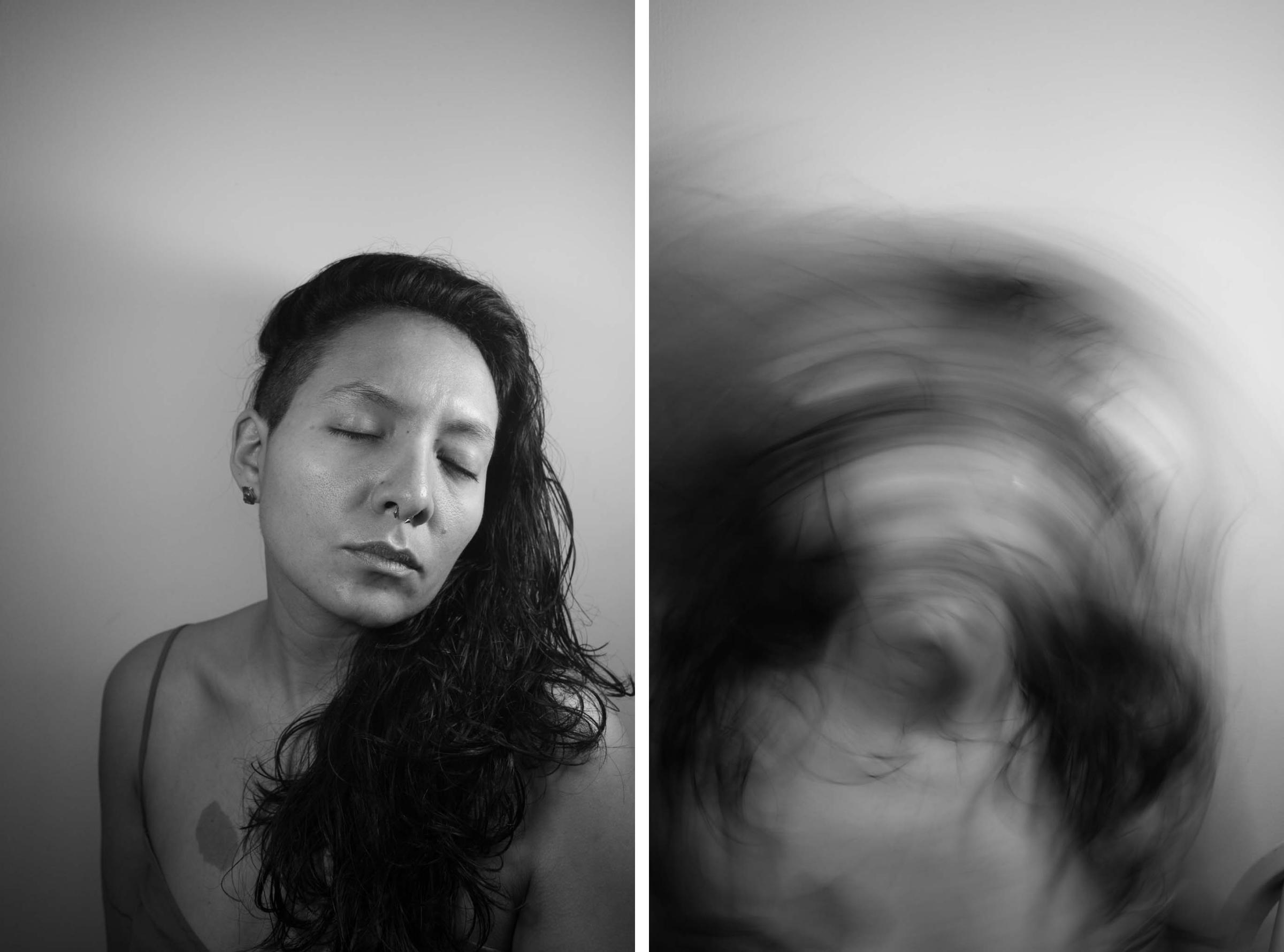 A love letter to self  - A self portrait and long exposure of myself moving my...