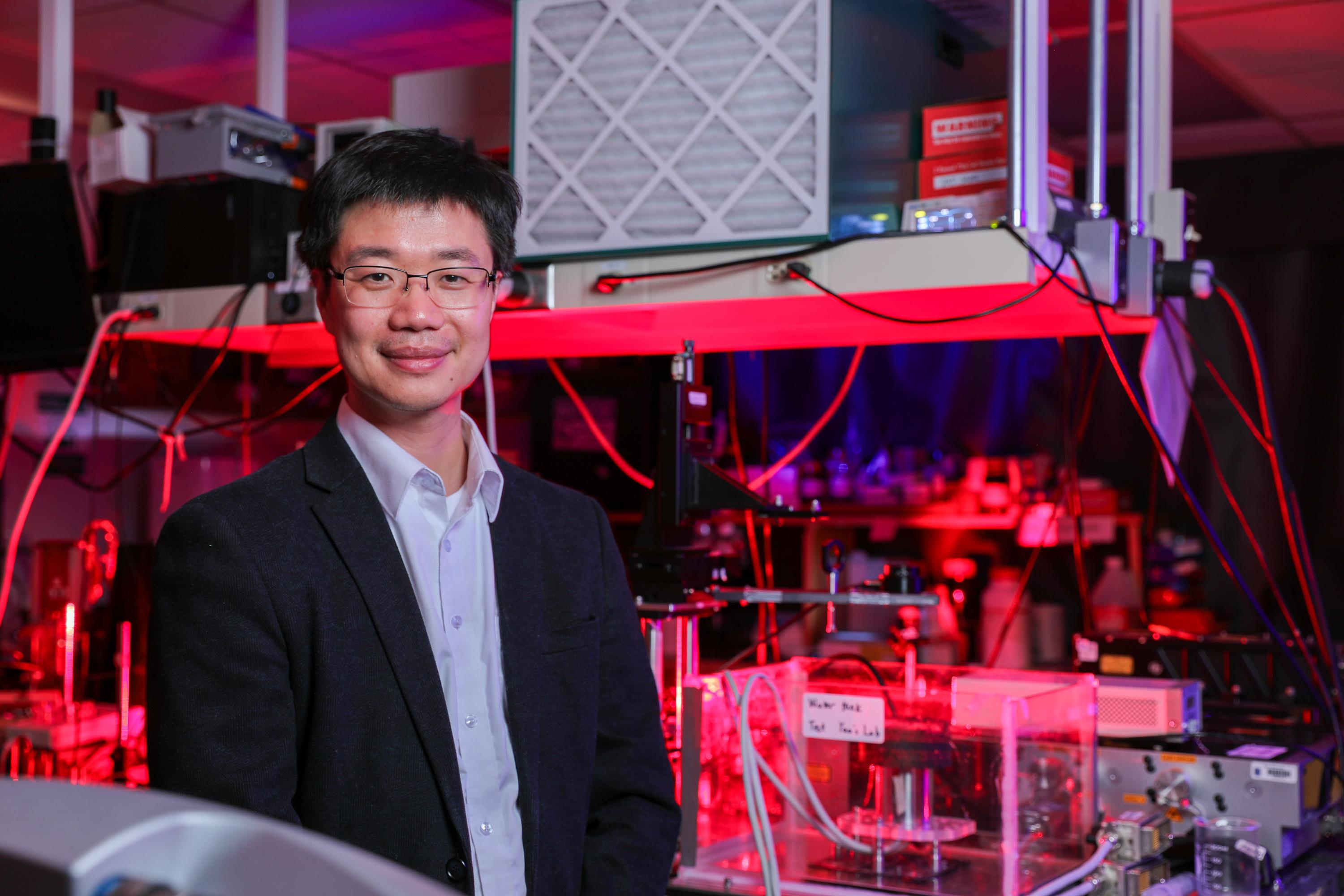 Duke Engineering  - Portraits of Junjie Yao, Soon Wo Cho and Lucca Menozzi in...