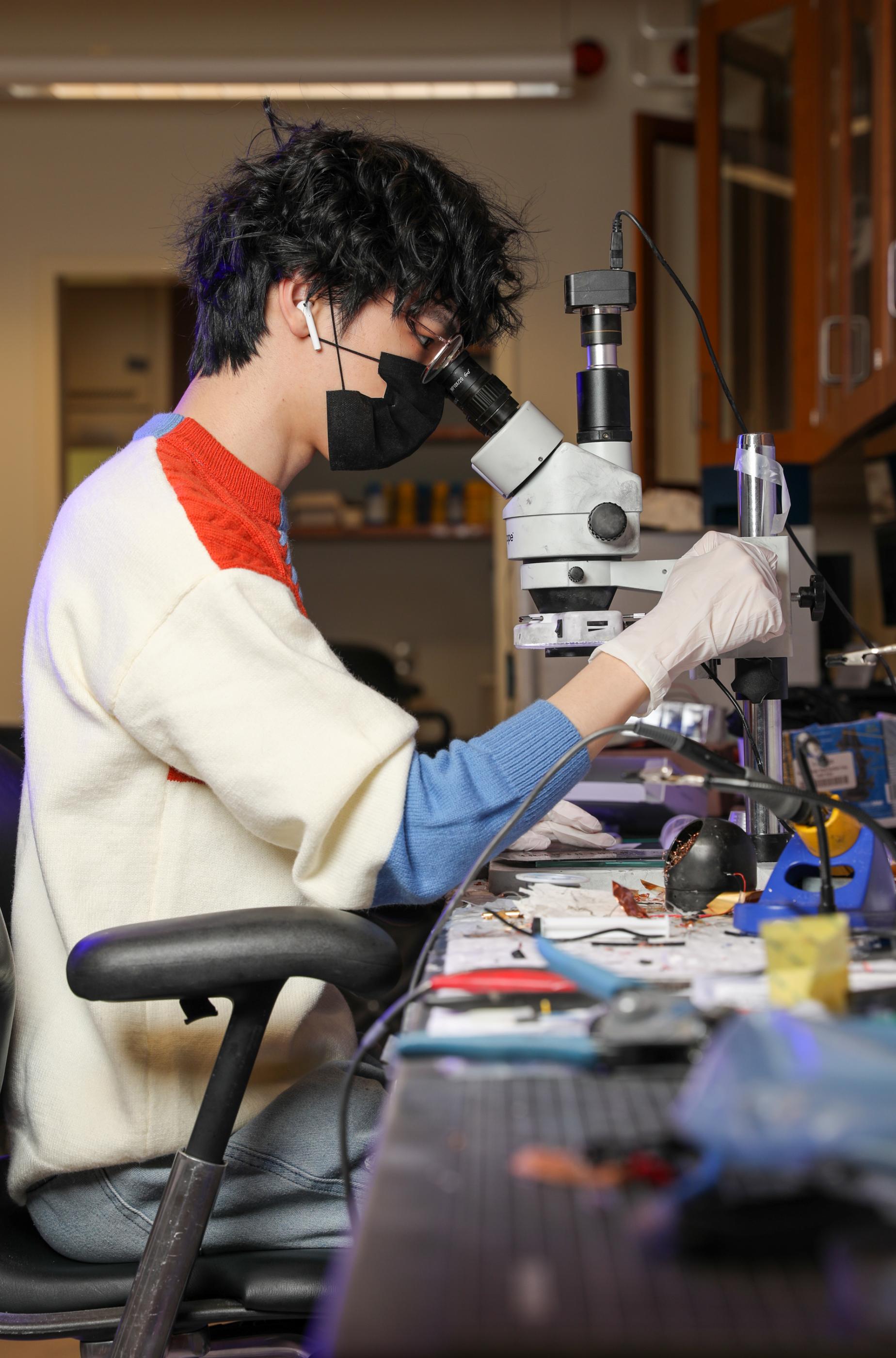 Duke Engineering  - Portraits of Xiaoyue Ni's lab taken in CIEMAS 3384 on...