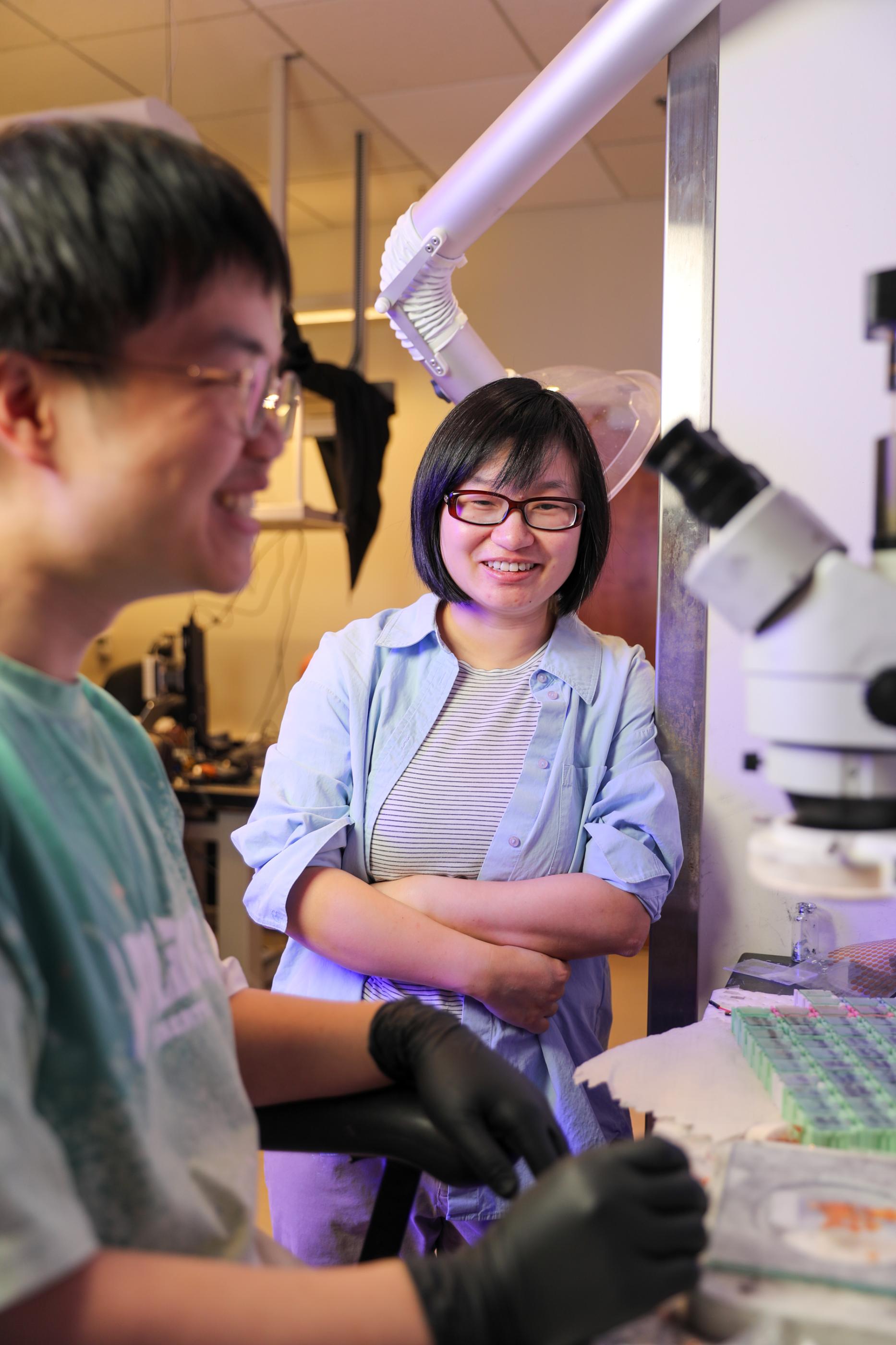 Duke Engineering  - Portraits of Xiaoyue Ni's lab taken in CIEMAS 3384 on...