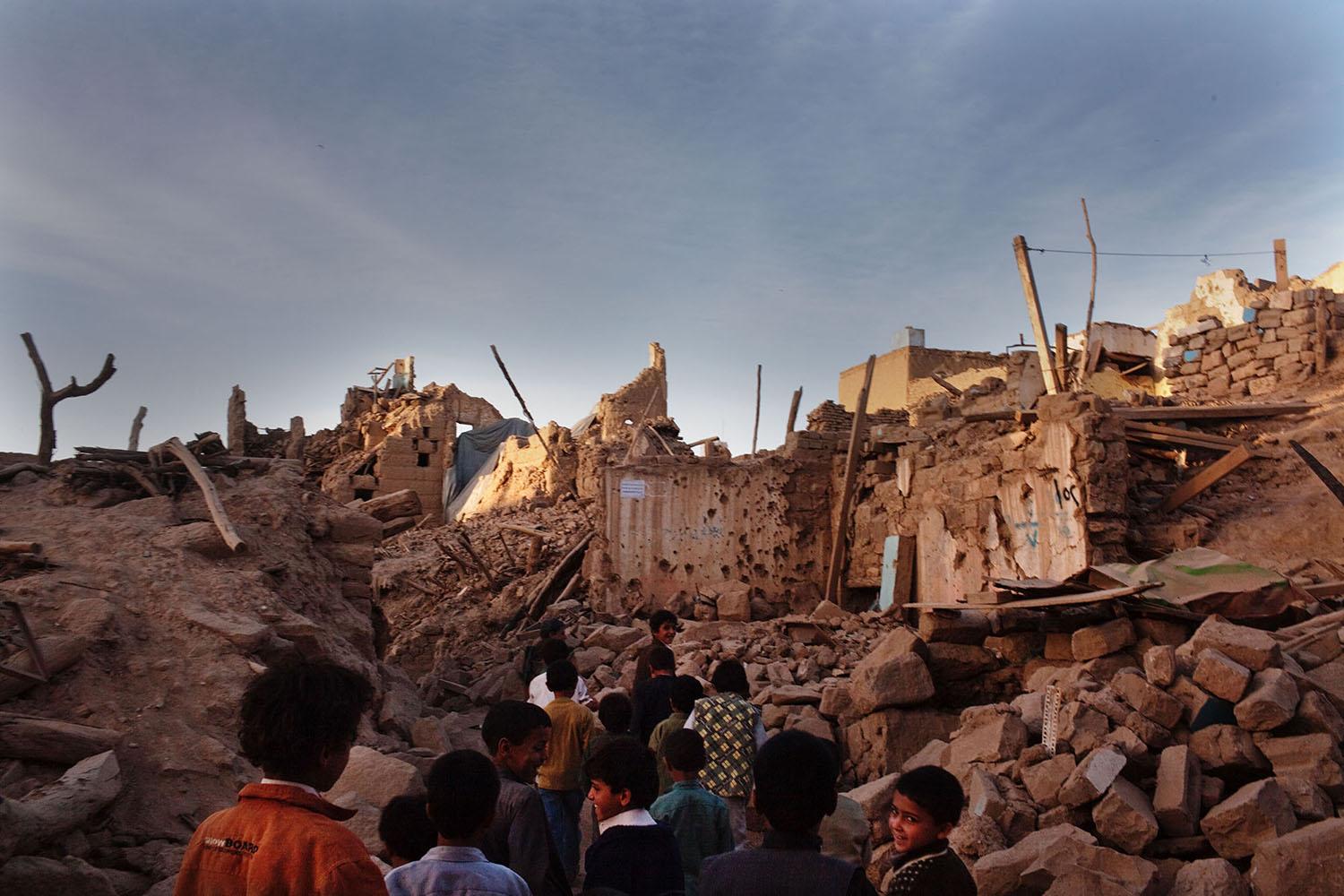 Yemen 2007_2017 - Old city of Saada, in the north of Yemen, all destroyed...