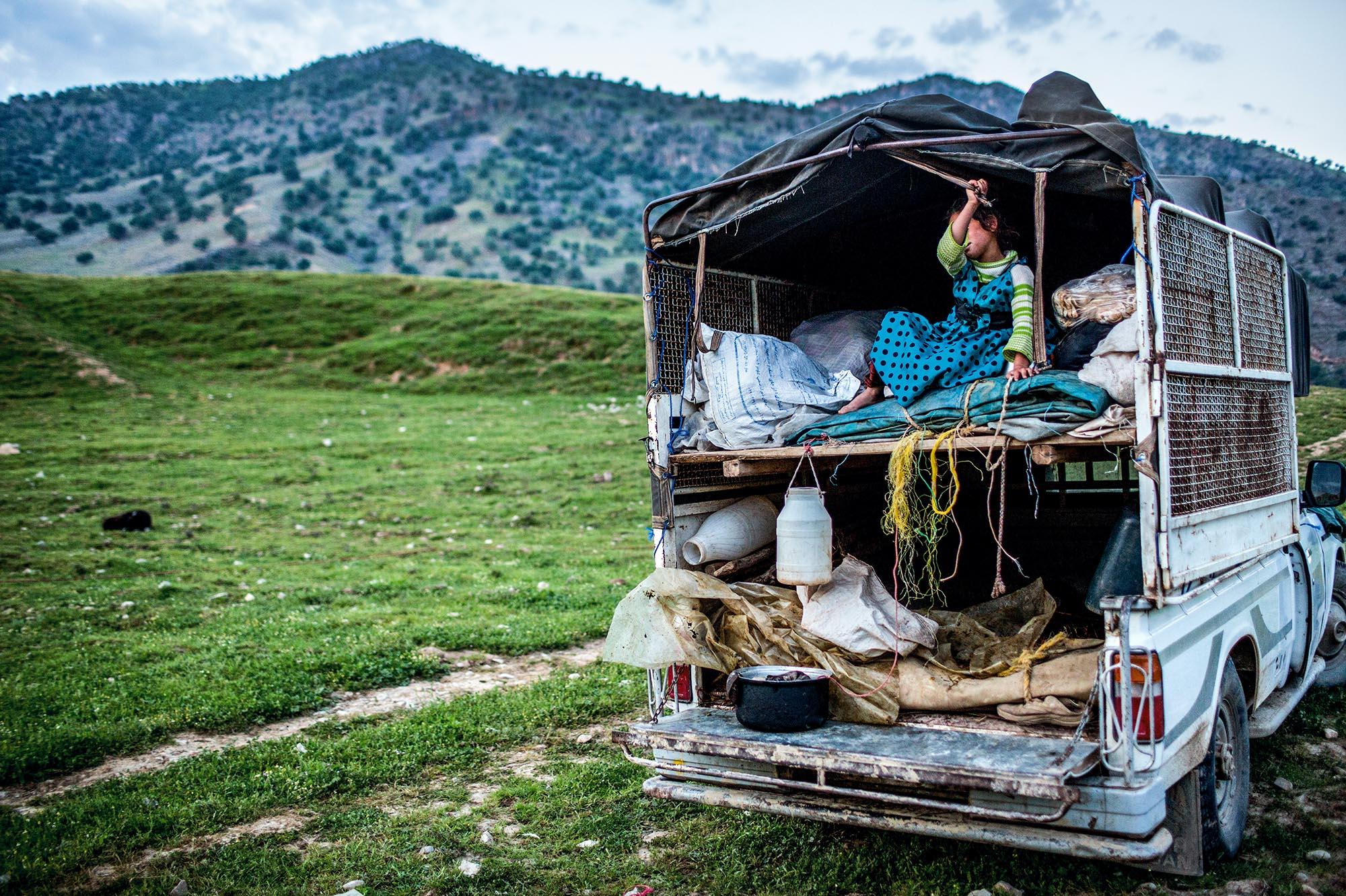 The last & lost nomades of Iran - If there are vehicles, the women can sleep with the...