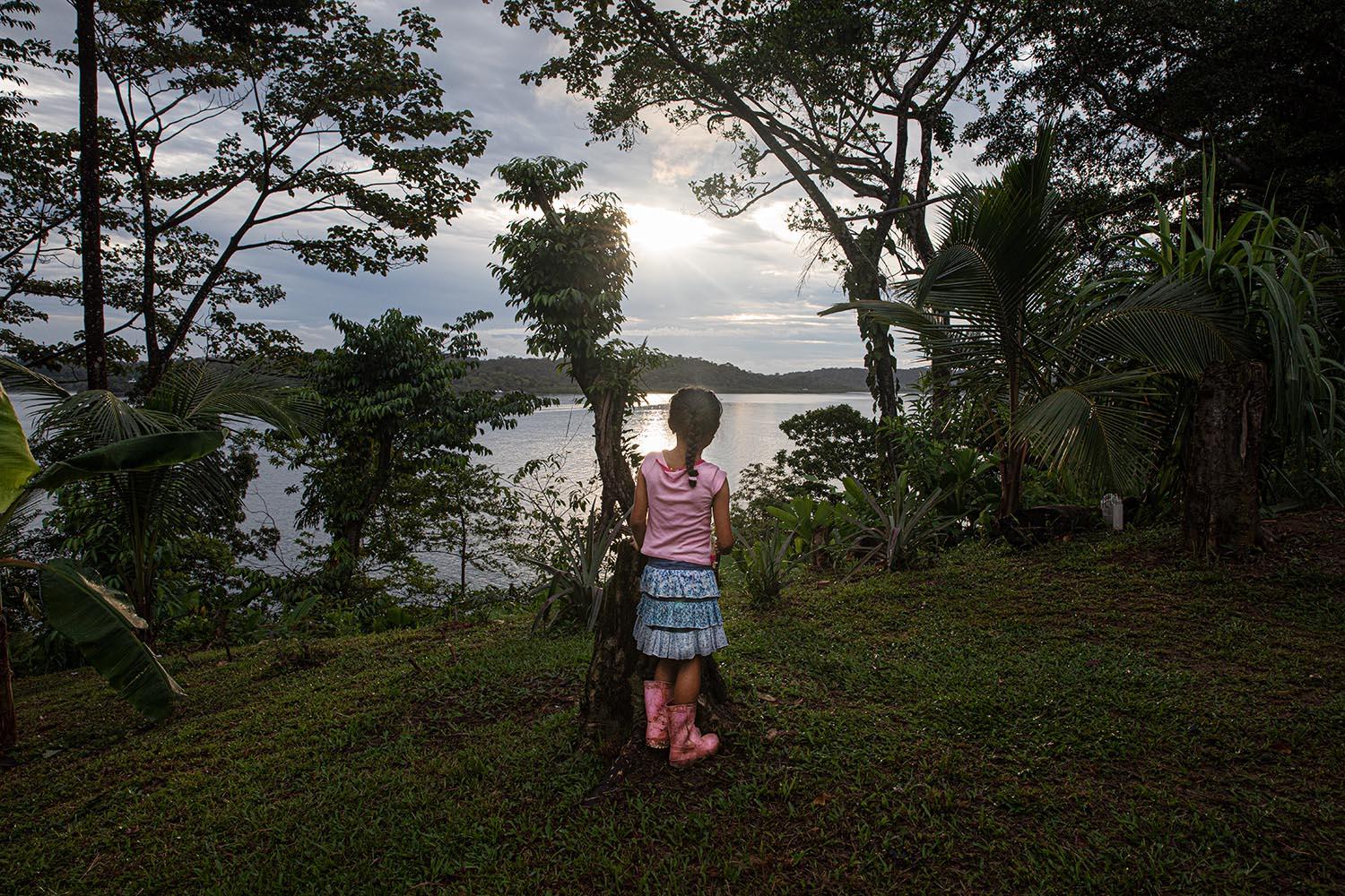 Beyond blue water - Solarte Island. Bocas del Toro. Panama. The view from...