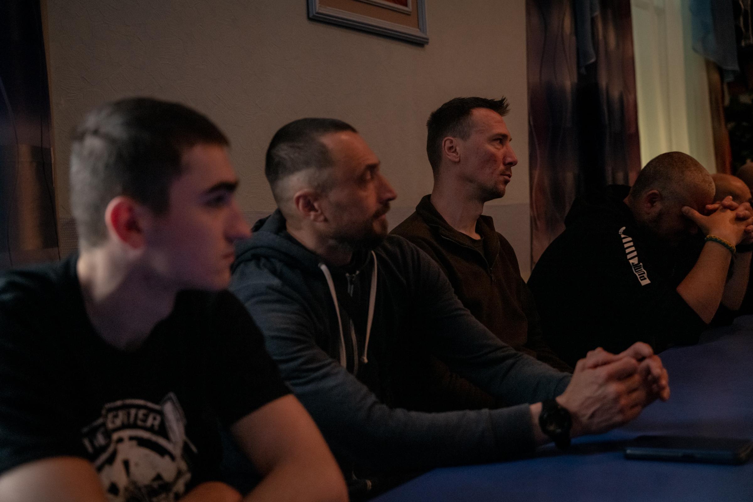 The Hidden Trauma of Ukraine's Soldiers - Maksym, center right, is tormented by vivid memories of...