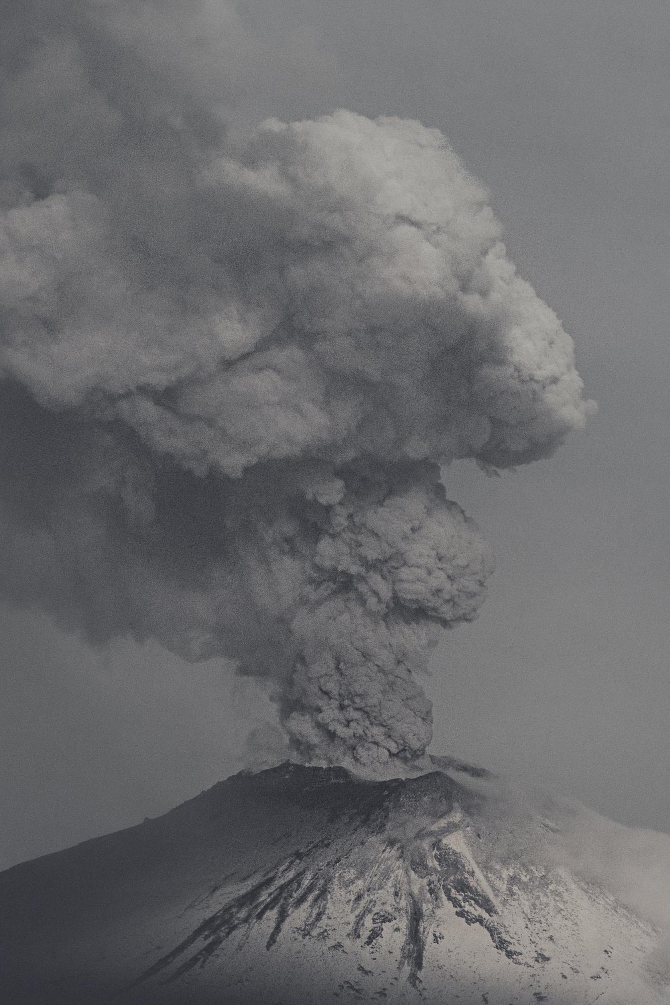 Bloomberg News - Popocatépetl Volcano May 23' - Popocatepetl volcano spewing a morning smoke in San...