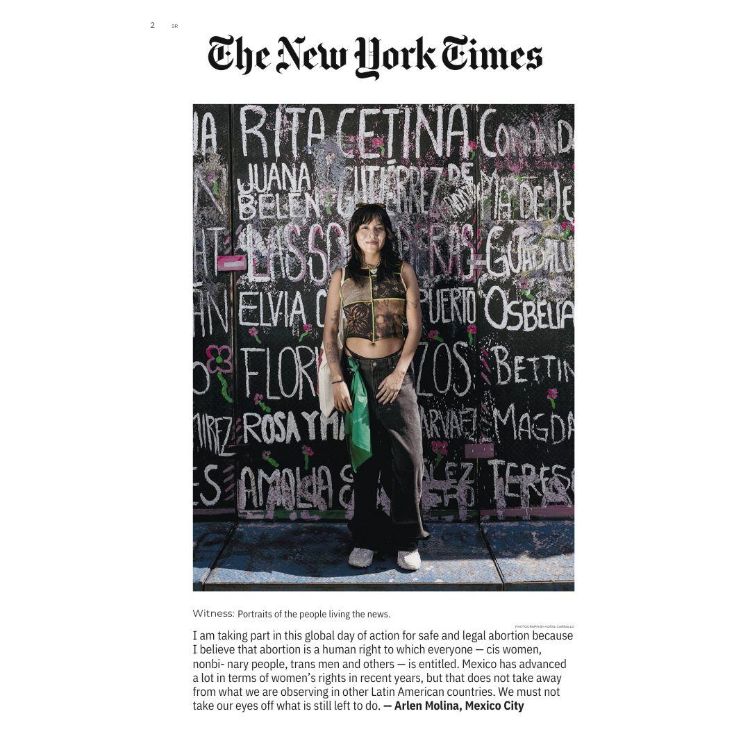The New York Times  Opinion - Portraits of the people living the news 28S Mexico City