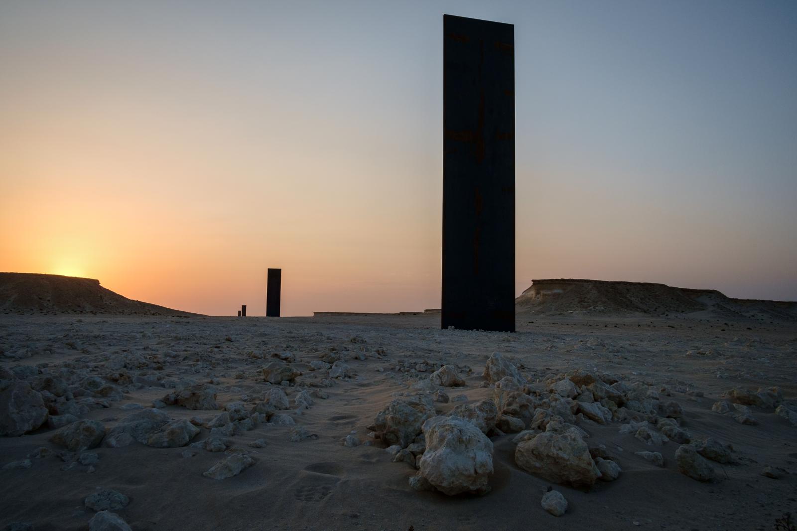 Richard Serra's Sculpture East-West/West-East