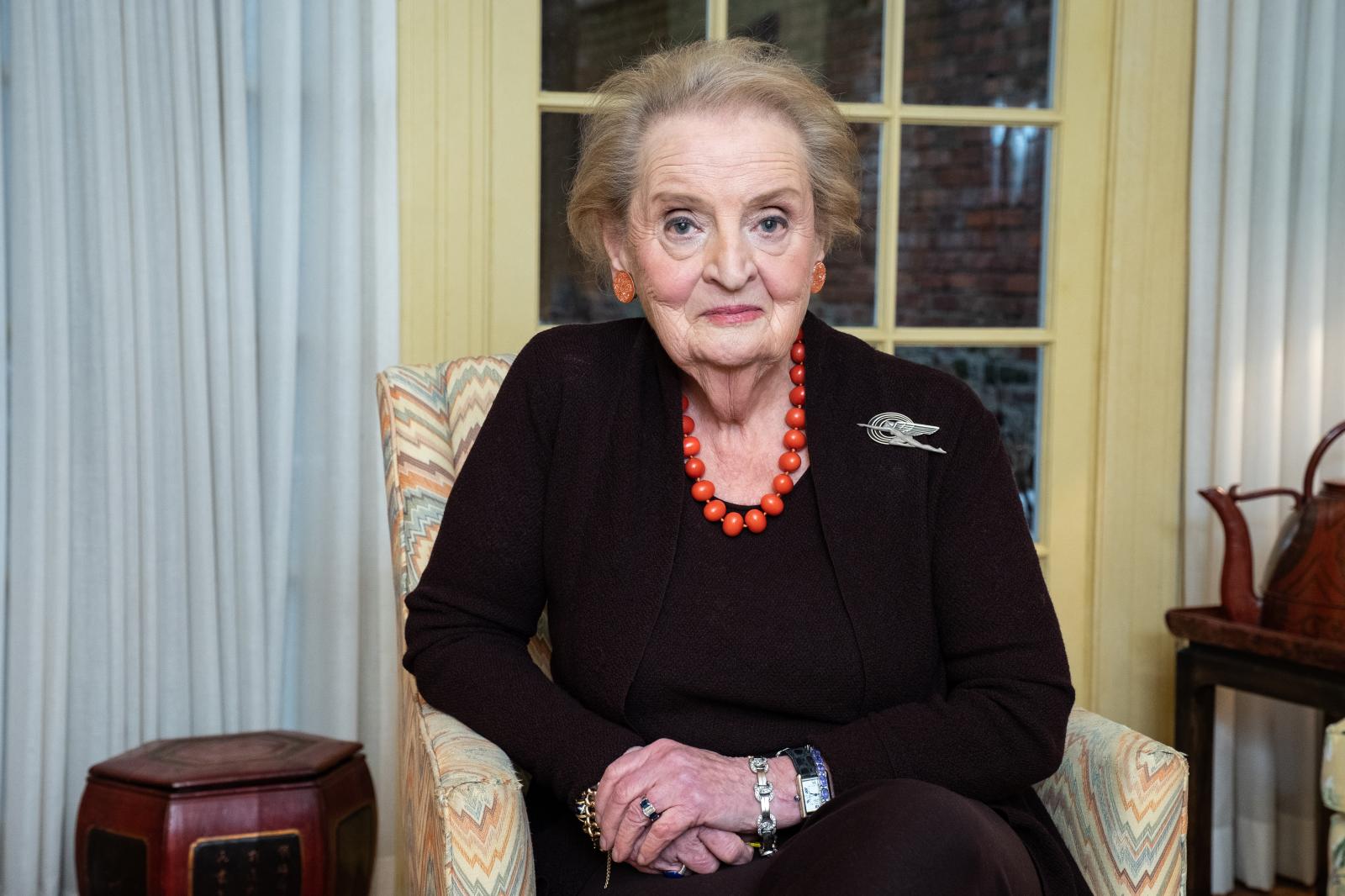 Portrait of Madeleine Albright for the Financial Times
