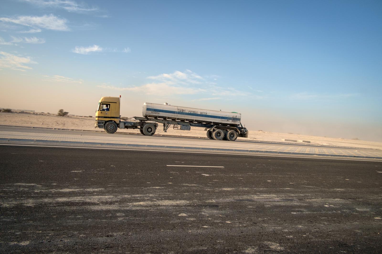 Semi Truck in the Desert