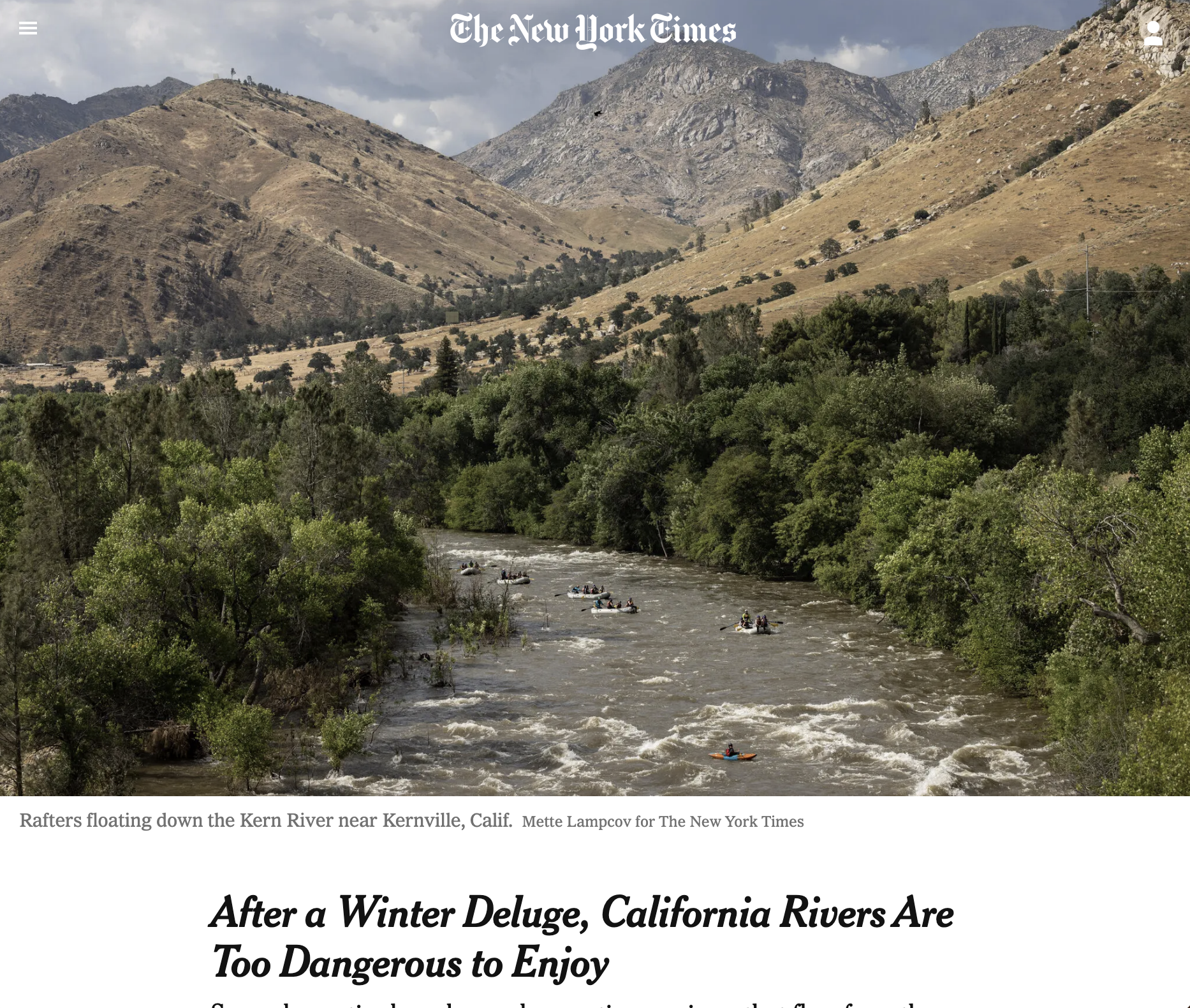 After a Winter Deluge, California Rivers Are Too Dangerous to Enjoy