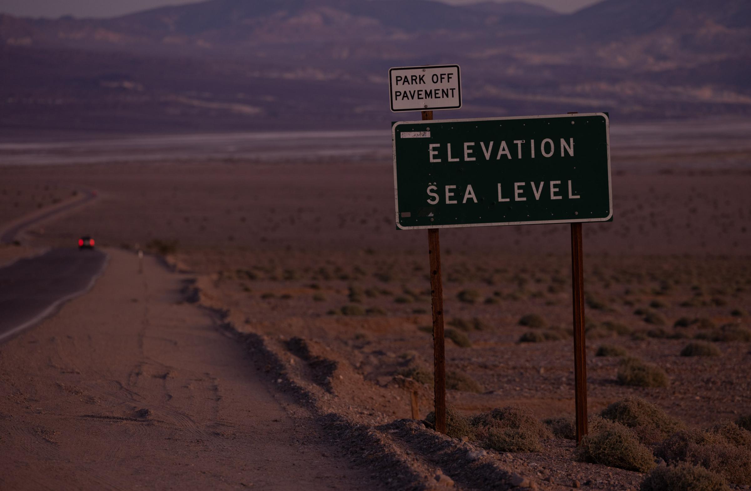 In Death Valley a Lake Come Alive  - 
