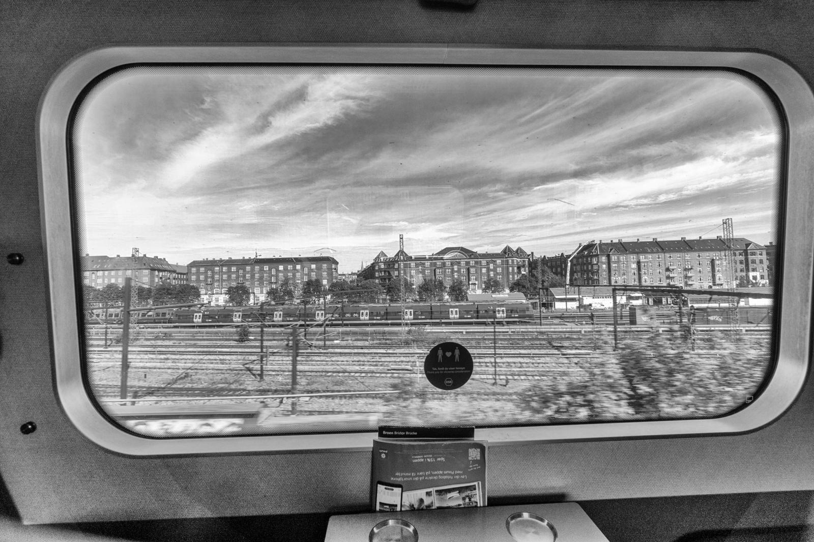 View from the train. Copenhagen Denmark.