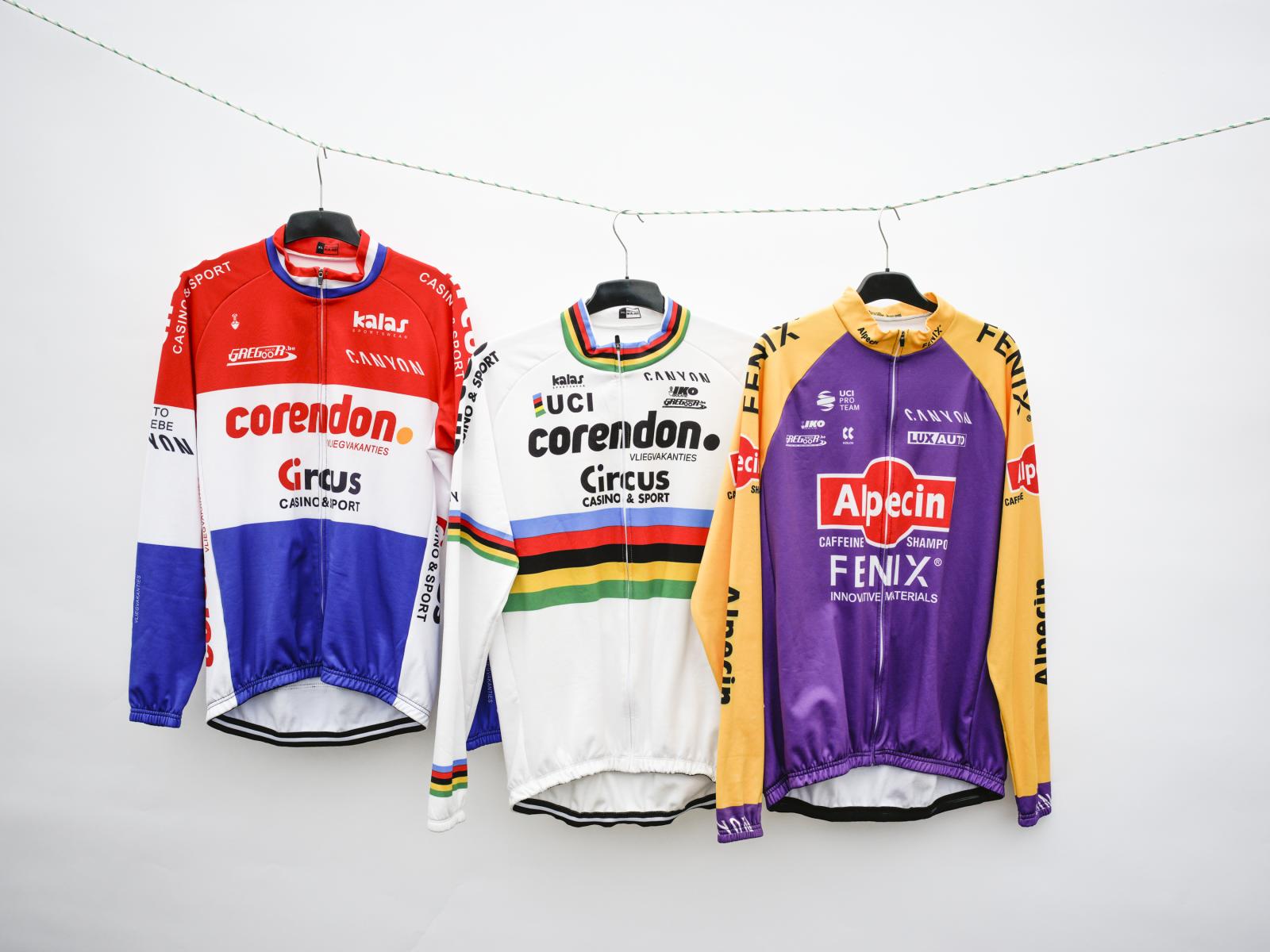 Tour De France - Cycling jerseys are pictured along the race route in...
