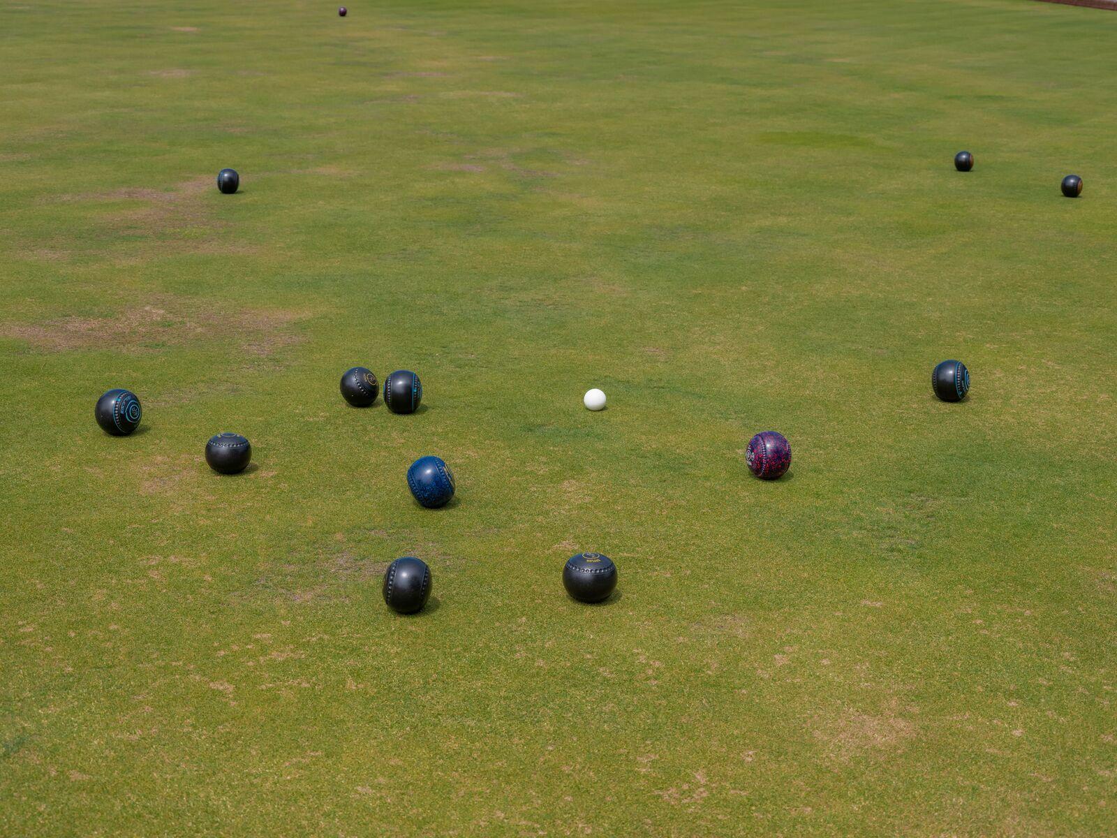 Image from Around Berkeley (2022-2025) - The Berkeley Lawn Bowling Club hosts a friendly game on...