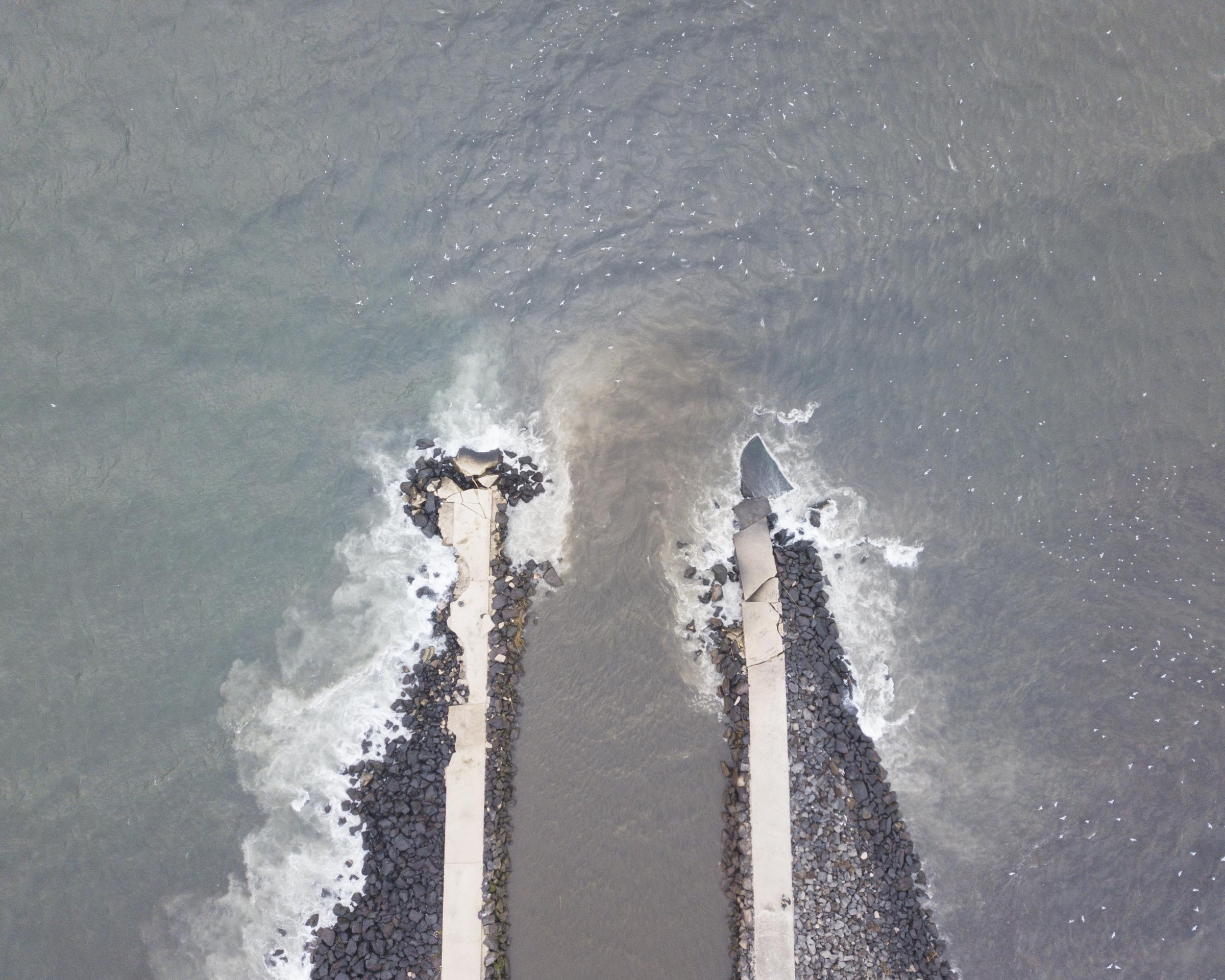 Upstream - Torre Annunziata, November 2018. Overhead view of the...