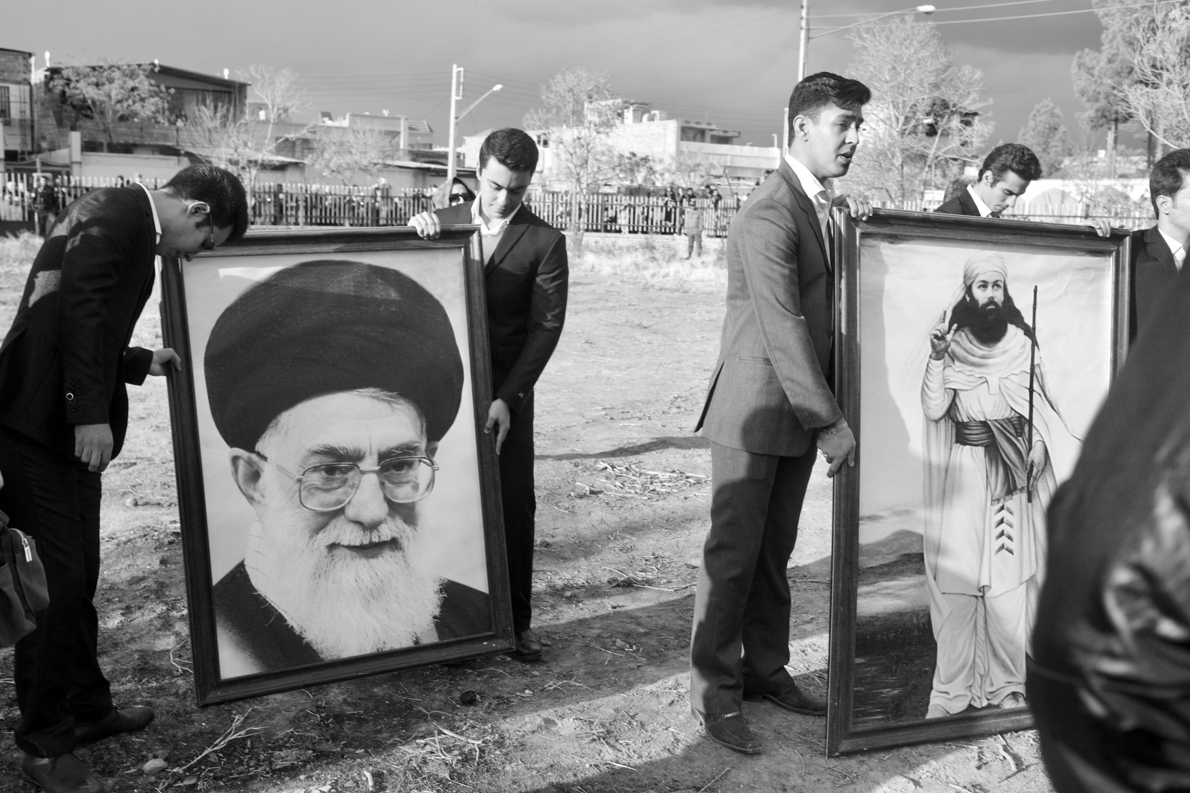 Iraniyat ("being Iranian") -    An Image of Ayatollah Khamenei, the supreme leader of...