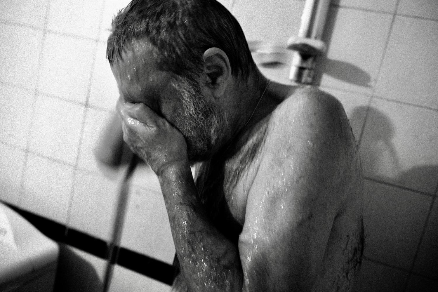 No Regret -   Kamran taking a shower. Tehran, Iran  