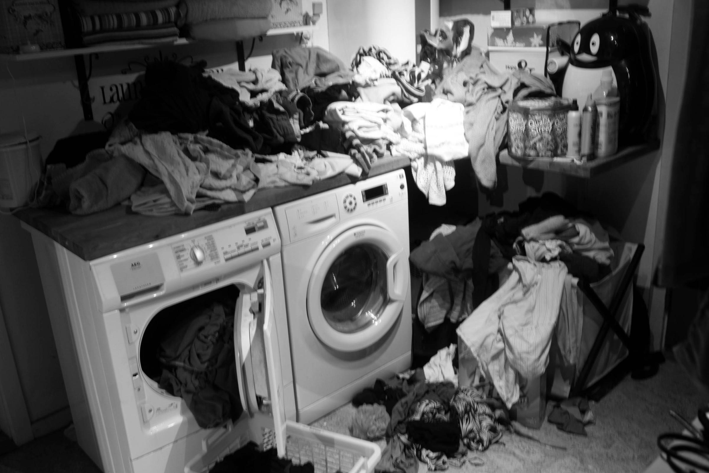 Hidden Boarders - The pending  laundry.