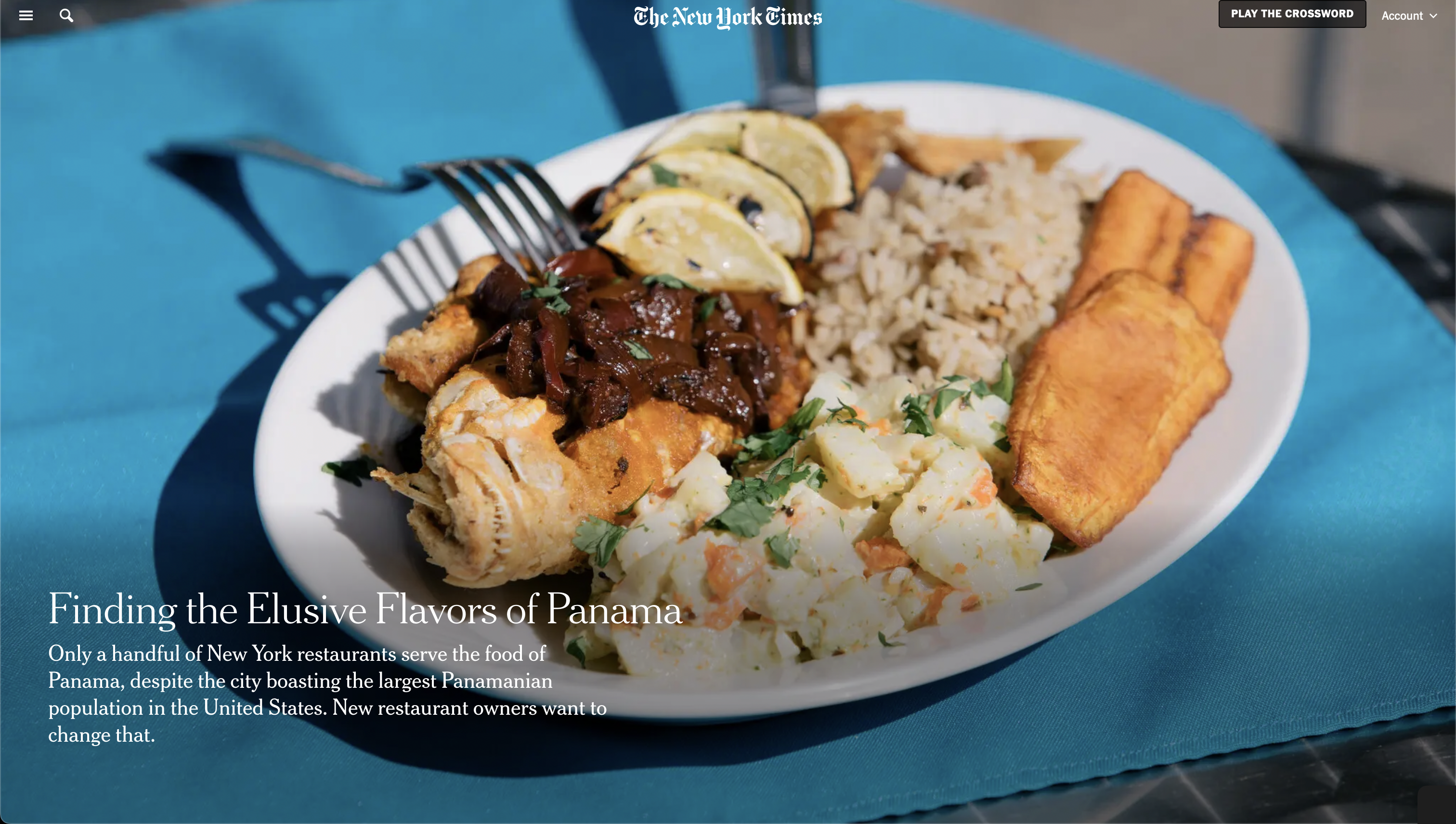 Thumbnail of for The New York Times: Finding the Elusive Flavors of Panama