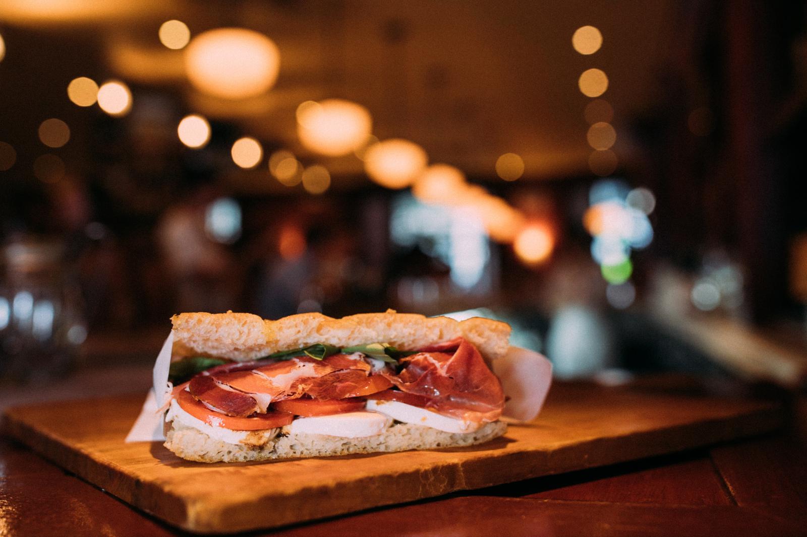 Image from FOOD - A freshly made “La Summer” sandwich sits patiently to be...