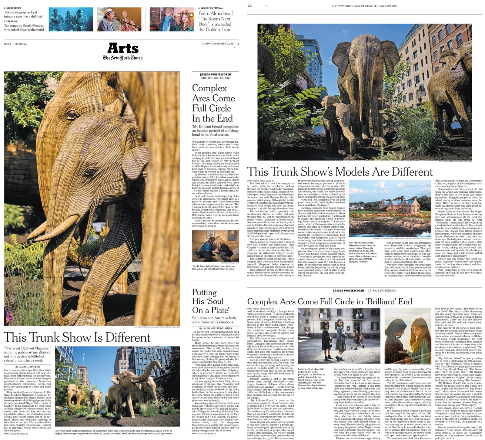 for The New York Times: Elephants Arrive, So Humans Don’t Forget